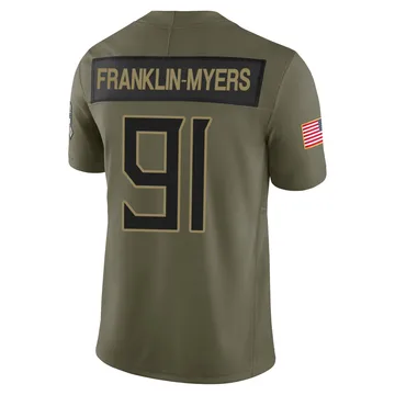 Youth John Franklin-Myers Tennessee Titans Nike Limited 2025 Salute to Service Jersey - Olive