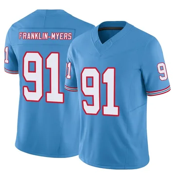 Youth John Franklin-Myers Tennessee Titans Nike Limited Vapor F.U.S.E. Jersey - Light Blue