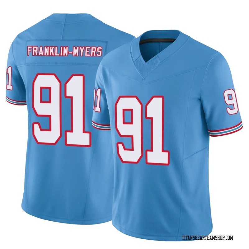 Youth John Franklin-Myers Tennessee Titans Nike Limited Vapor F.U.S.E. Jersey - Light Blue