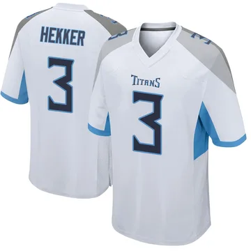 Youth Johnny Hekker Tennessee Titans Nike Game Jersey - White