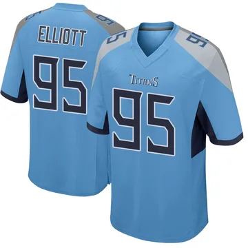 Youth Jordan Elliott Tennessee Titans Nike Game Jersey - Light Blue