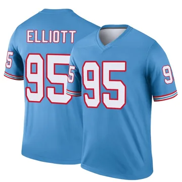 Youth Jordan Elliott Tennessee Titans Nike Legend Oilers Throwback Jersey - Light Blue