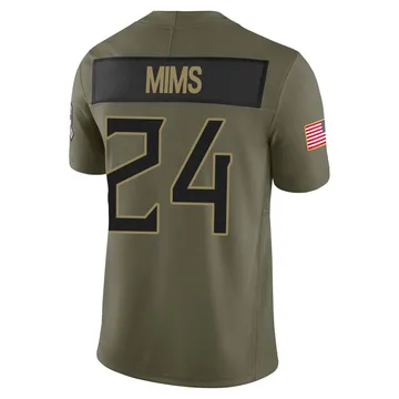 Youth Jordan Mims Tennessee Titans Nike Limited 2025 Salute to Service Jersey - Olive