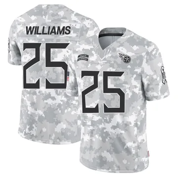 Youth Joshua Williams Tennessee Titans Nike Limited 2024 Salute to Service Jersey - Arctic Camo