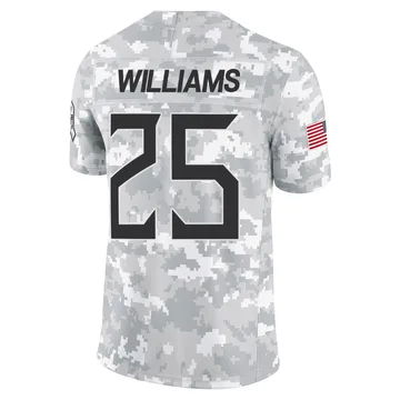 Youth Joshua Williams Tennessee Titans Nike Limited 2024 Salute to Service Jersey - Arctic Camo