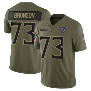 Youth Josiah Bronson Tennessee Titans Nike Limited 2025 Salute to Service Jersey - Olive