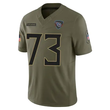 Youth Josiah Bronson Tennessee Titans Nike Limited 2025 Salute to Service Jersey - Olive