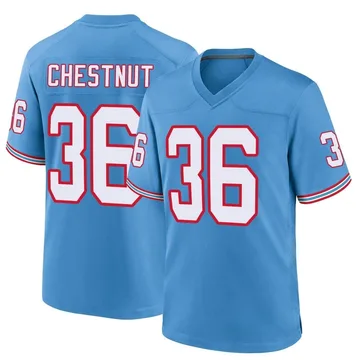 Youth Julius Chestnut Tennessee Titans Nike Game Oilers Throwback Alternate Jersey - Light Blue