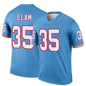 Youth Kaiir Elam Tennessee Titans Nike Legend Oilers Throwback Jersey - Light Blue