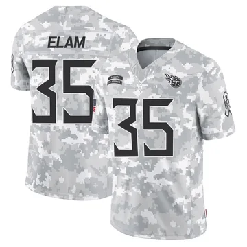 Youth Kaiir Elam Tennessee Titans Nike Limited 2024 Salute to Service Jersey - Arctic Camo