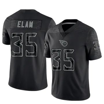 Youth Kaiir Elam Tennessee Titans Nike Limited Reflective Jersey - Black