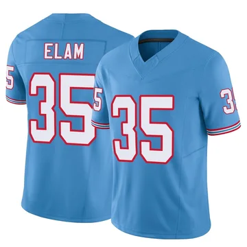 Youth Kaiir Elam Tennessee Titans Nike Limited Vapor F.U.S.E. Jersey - Light Blue