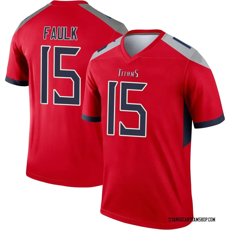 Youth Keldric Faulk Tennessee Titans Nike Legend Inverted Jersey - Red