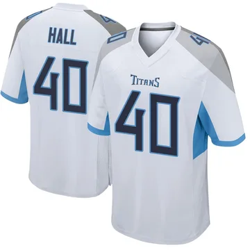 Youth Kemon Hall Tennessee Titans Nike Game Jersey - White