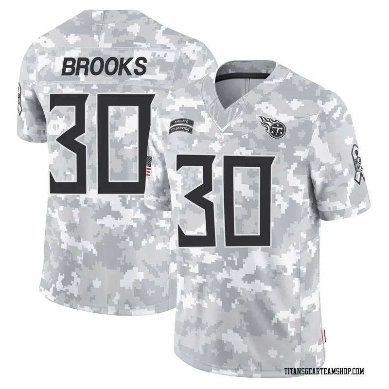 Youth Kendell Brooks Tennessee Titans Nike Limited 2024 Salute to Service Jersey - Arctic Camo
