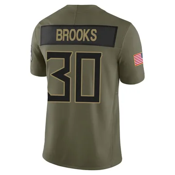Youth Kendell Brooks Tennessee Titans Nike Limited 2025 Salute to Service Jersey - Olive