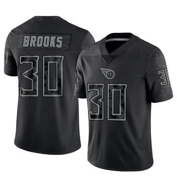 Youth Kendell Brooks Tennessee Titans Nike Limited Reflective Jersey - Black