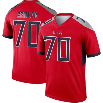 Youth Kevin Zeitler Tennessee Titans Nike Legend Inverted Jersey - Red