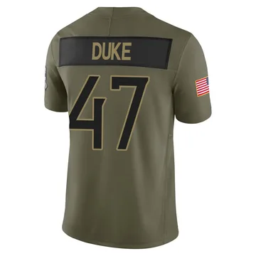 Youth Khalid Duke Tennessee Titans Nike Limited 2025 Salute to Service Jersey - Olive