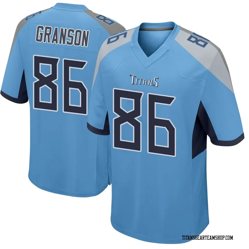 Youth Kylen Granson Tennessee Titans Nike Game Jersey - Light Blue