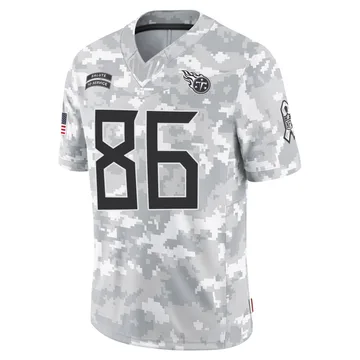 Youth Kylen Granson Tennessee Titans Nike Limited 2024 Salute to Service Jersey - Arctic Camo