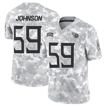Youth Kyron Johnson Tennessee Titans Nike Limited 2024 Salute to Service Jersey - Arctic Camo