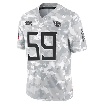 Youth Kyron Johnson Tennessee Titans Nike Limited 2024 Salute to Service Jersey - Arctic Camo