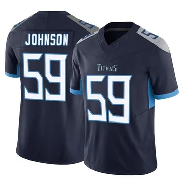 Youth Kyron Johnson Tennessee Titans Nike Limited Vapor F.U.S.E. Jersey - Navy