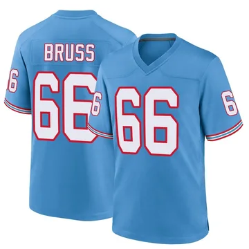 Youth Logan Bruss Tennessee Titans Nike Game Oilers Throwback Alternate Jersey - Light Blue