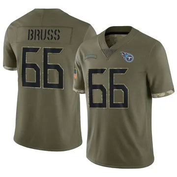 Youth Logan Bruss Tennessee Titans Nike Limited 2022 Salute To Service Jersey - Olive