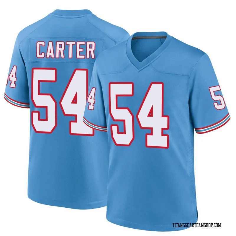 Youth Lorenzo Carter Tennessee Titans Nike Game Oilers Throwback Alternate Jersey - Light Blue