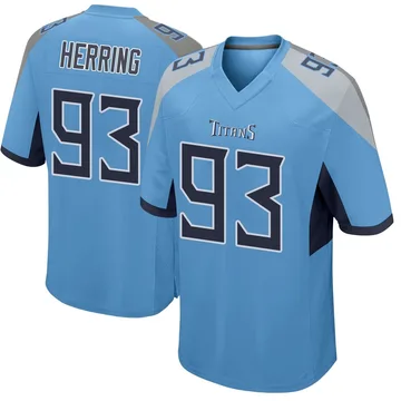 Youth Malik Herring Tennessee Titans Nike Game Jersey - Light Blue
