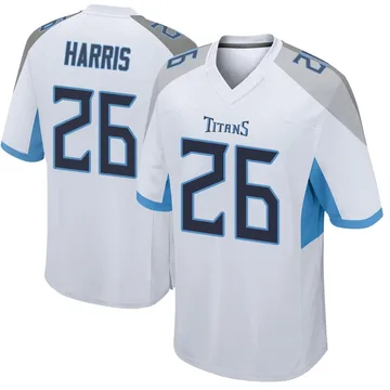 Youth Marcus Harris Tennessee Titans Nike Game Jersey - White