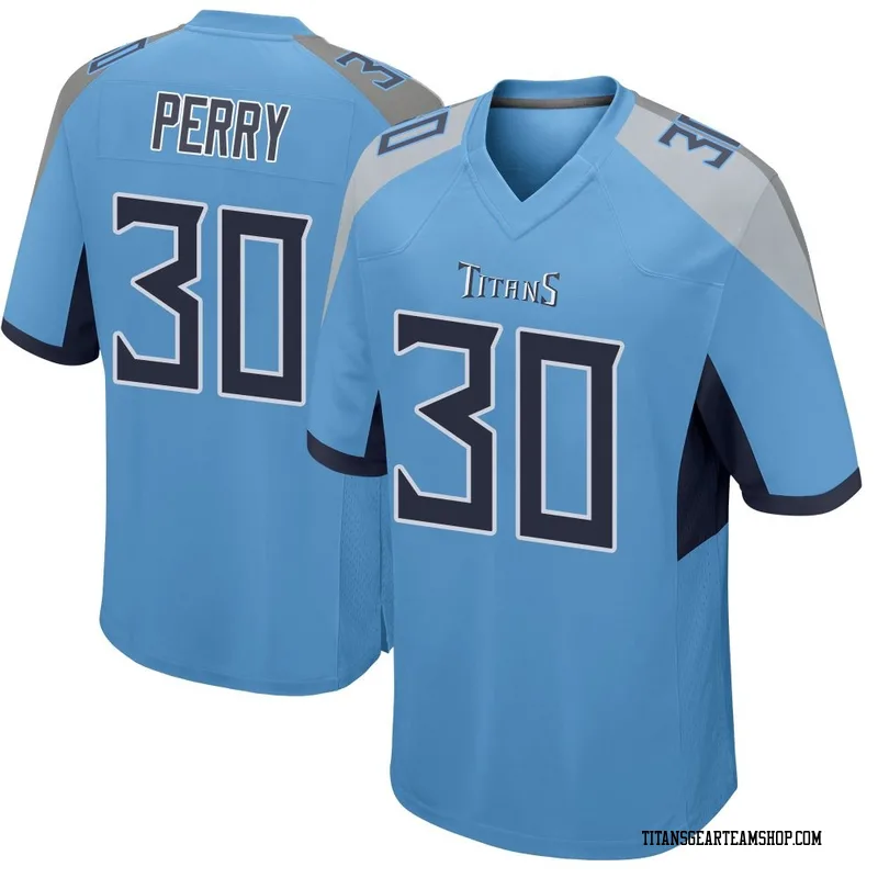Youth Mark Perry Tennessee Titans Nike Game Jersey - Light Blue