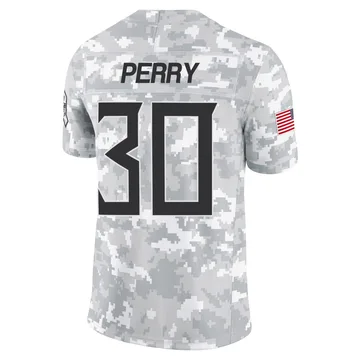 Youth Mark Perry Tennessee Titans Nike Limited 2024 Salute to Service Jersey - Arctic Camo