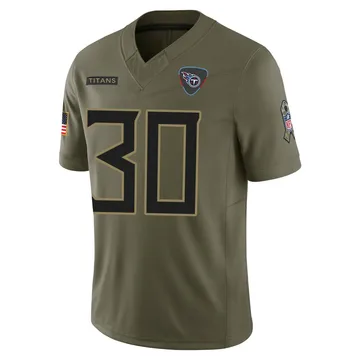 Youth Mark Perry Tennessee Titans Nike Limited 2025 Salute to Service Jersey - Olive