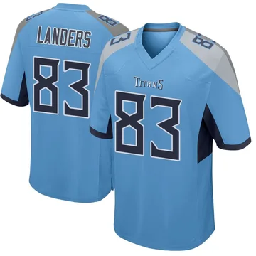 Youth Matt Landers Tennessee Titans Nike Game Jersey - Light Blue