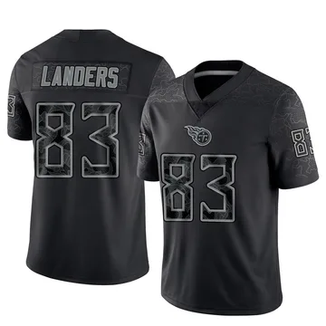 Youth Matt Landers Tennessee Titans Nike Limited Reflective Jersey - Black