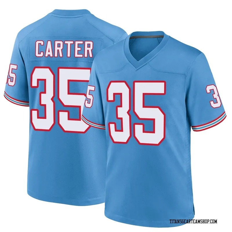 Youth Michael Carter Tennessee Titans Nike Game Oilers Throwback Alternate Jersey - Light Blue
