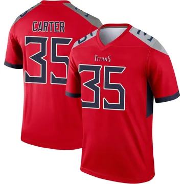 Youth Michael Carter Tennessee Titans Nike Legend Inverted Jersey - Red