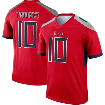 Youth Mitchell Trubisky Tennessee Titans Nike Legend Inverted Jersey - Red