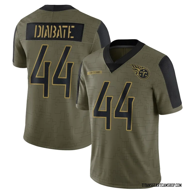Youth Mohamoud Diabate Tennessee Titans Nike Limited 2021 Salute To Service Jersey - Olive