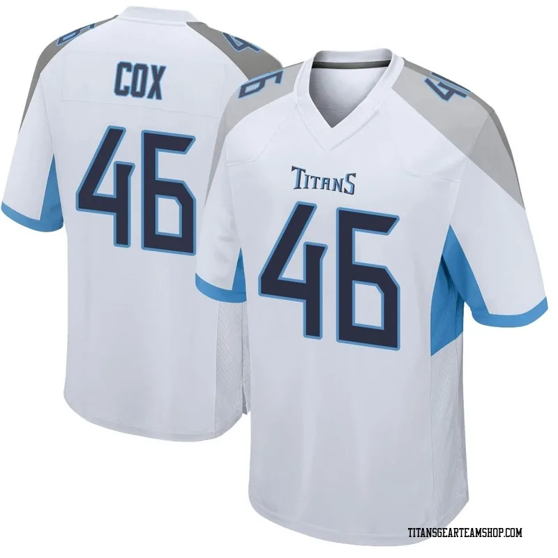 Youth Morgan Cox Tennessee Titans Nike Game Jersey - White