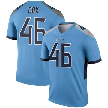 Youth Morgan Cox Tennessee Titans Nike Legend Jersey - Light Blue