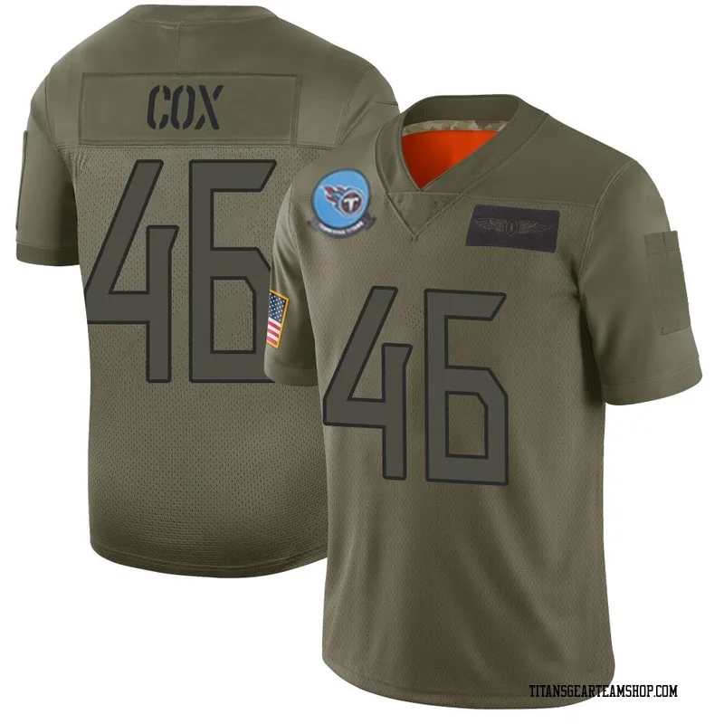 Youth Morgan Cox Tennessee Titans Nike Limited 2019 Salute to Service Jersey - Camo
