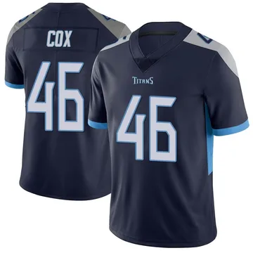 Youth Morgan Cox Tennessee Titans Nike Limited Vapor Untouchable Jersey - Navy