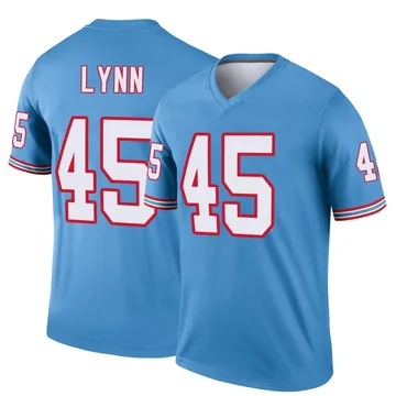 Youth Nate Lynn Tennessee Titans Nike Legend Oilers Throwback Jersey - Light Blue
