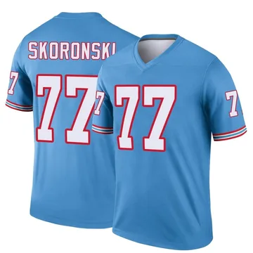 Youth Peter Skoronski Tennessee Titans Nike Legend Oilers Throwback Jersey - Light Blue