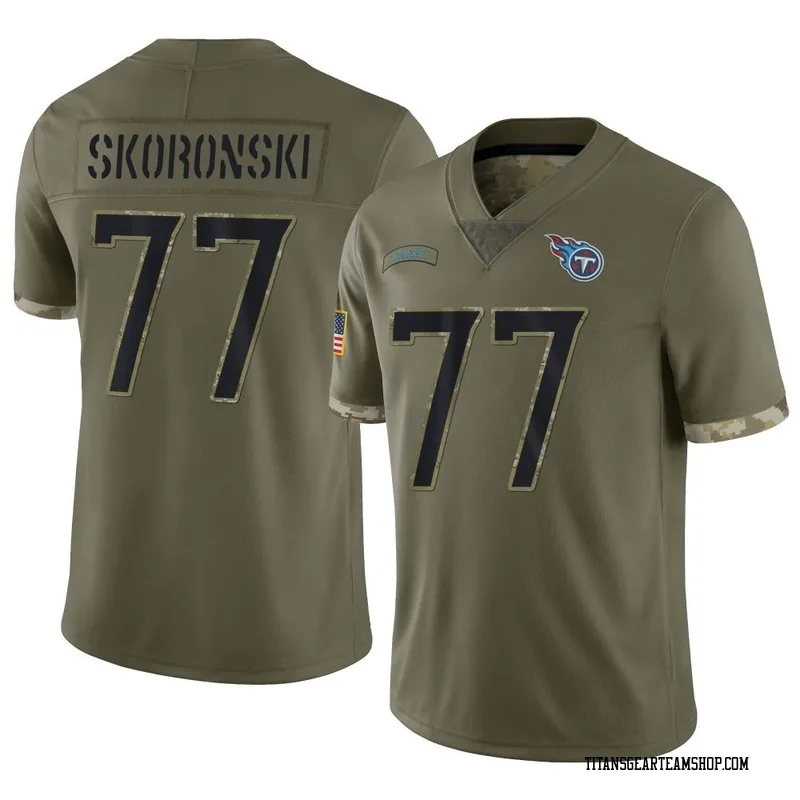 Youth Peter Skoronski Tennessee Titans Nike Limited 2022 Salute To Service Jersey - Olive