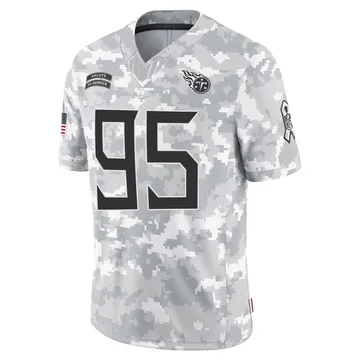 Youth Philip Blidi Tennessee Titans Nike Limited 2024 Salute to Service Jersey - Arctic Camo